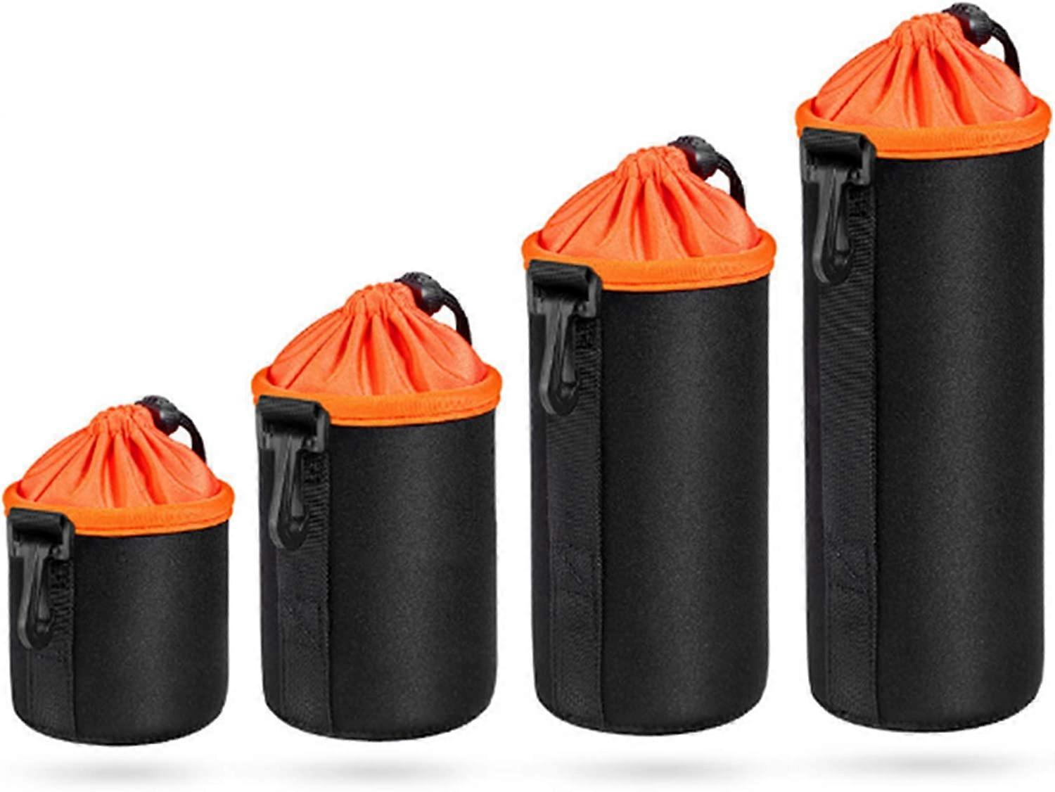 SLR Camera Lens Waterproof Bag with Adjustable Camera Lens Drawstring Bag - 4 Pcs