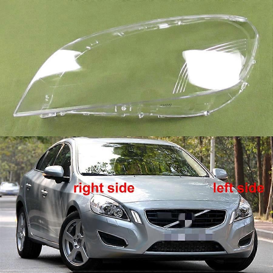 For Volvo S60 V60 2009-2013 Transparent Lamp Shade Headlamp Cover Headlight Shell Plexiglass Replace