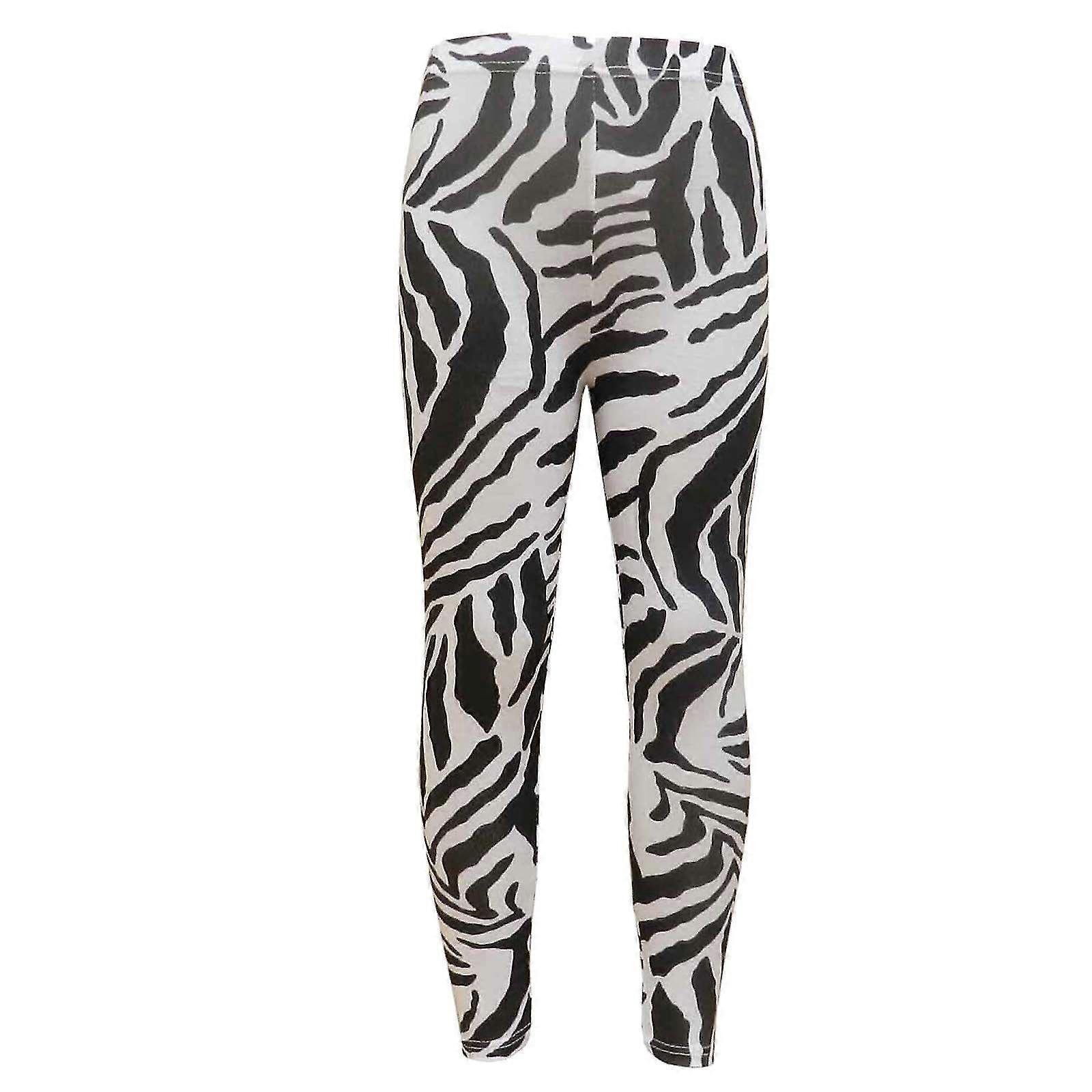 Girls Zebra Printed Legging