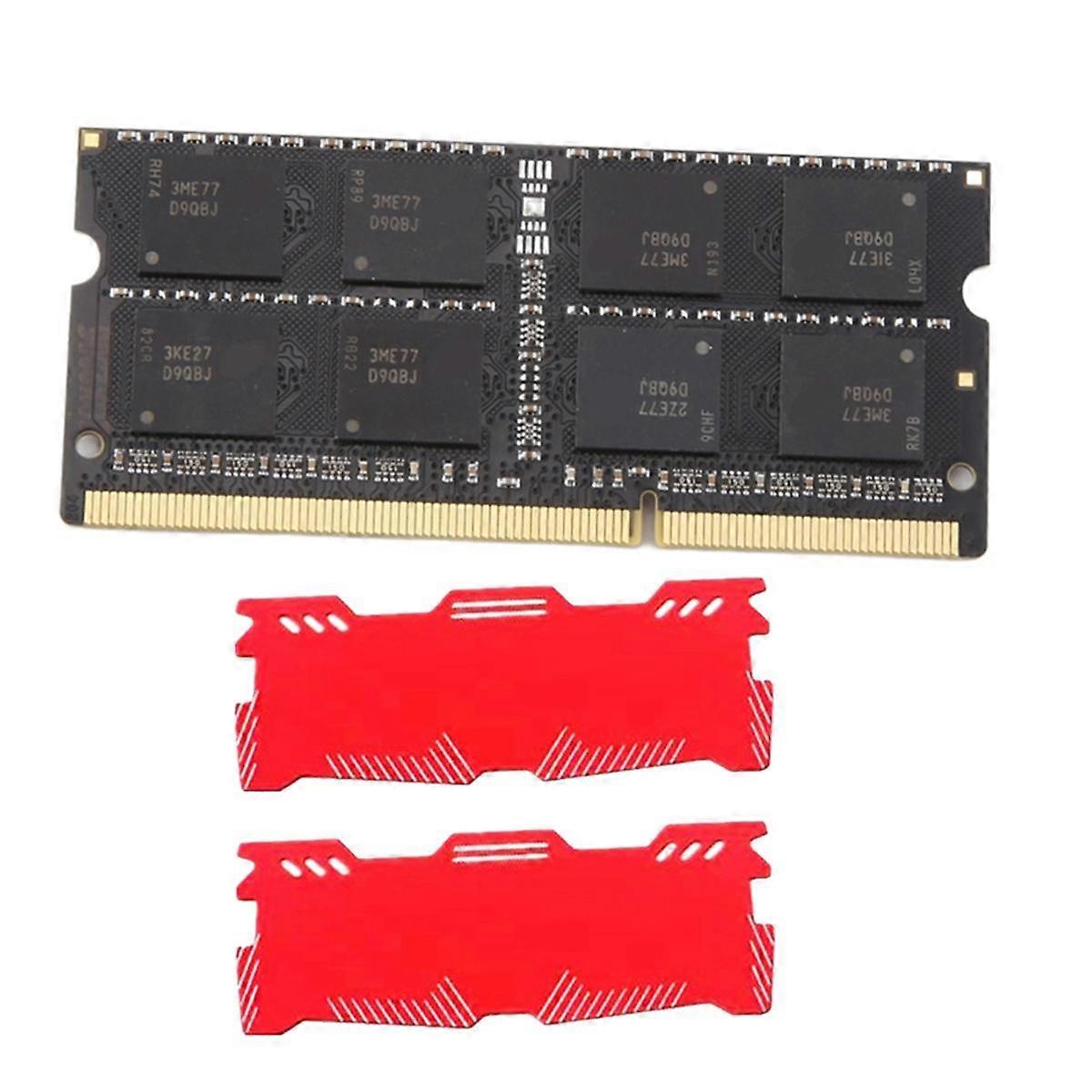 For MT 8GB DDR3 Laptop Ram Memory+Cooling Vest 1333Mhz PC3-10600 204 Pins 1.5V SODIMM for Laptop Me