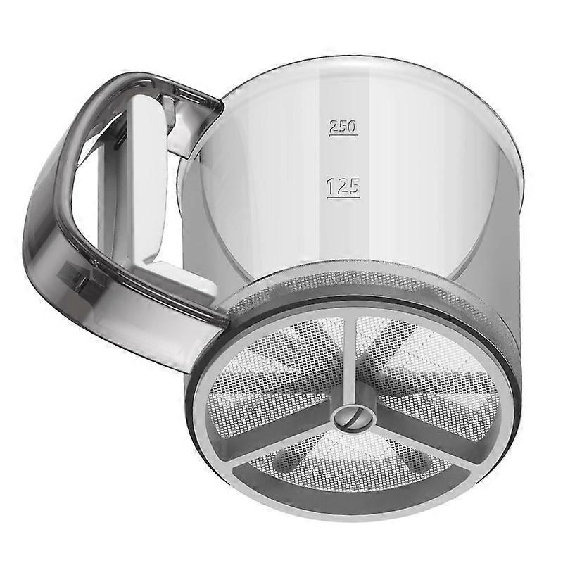 Flour Sifter for Baking,Crank Flour Sifter with Professional Fine Mesh
