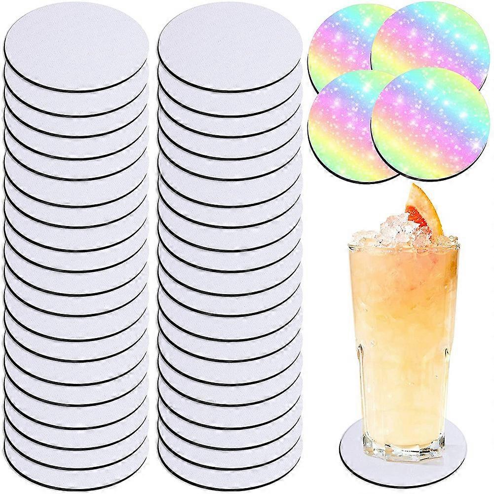 Round Sublimation Coaster Sublimation Coaster Sublimation Heat Transfer Coaster Hot Pressed Coaster