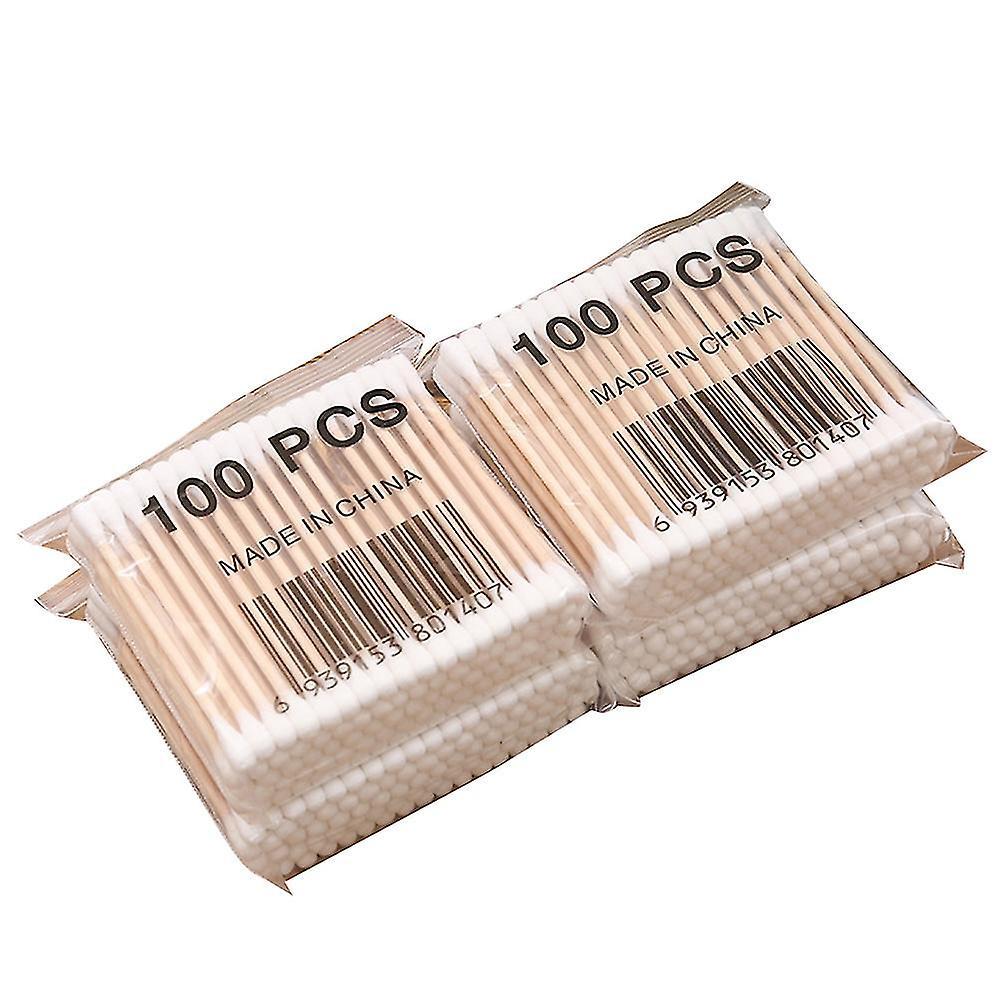 80pcs Disposable Double Head Tips Stick Cotton Swabs Applicator for Ear Cleaner Makeup