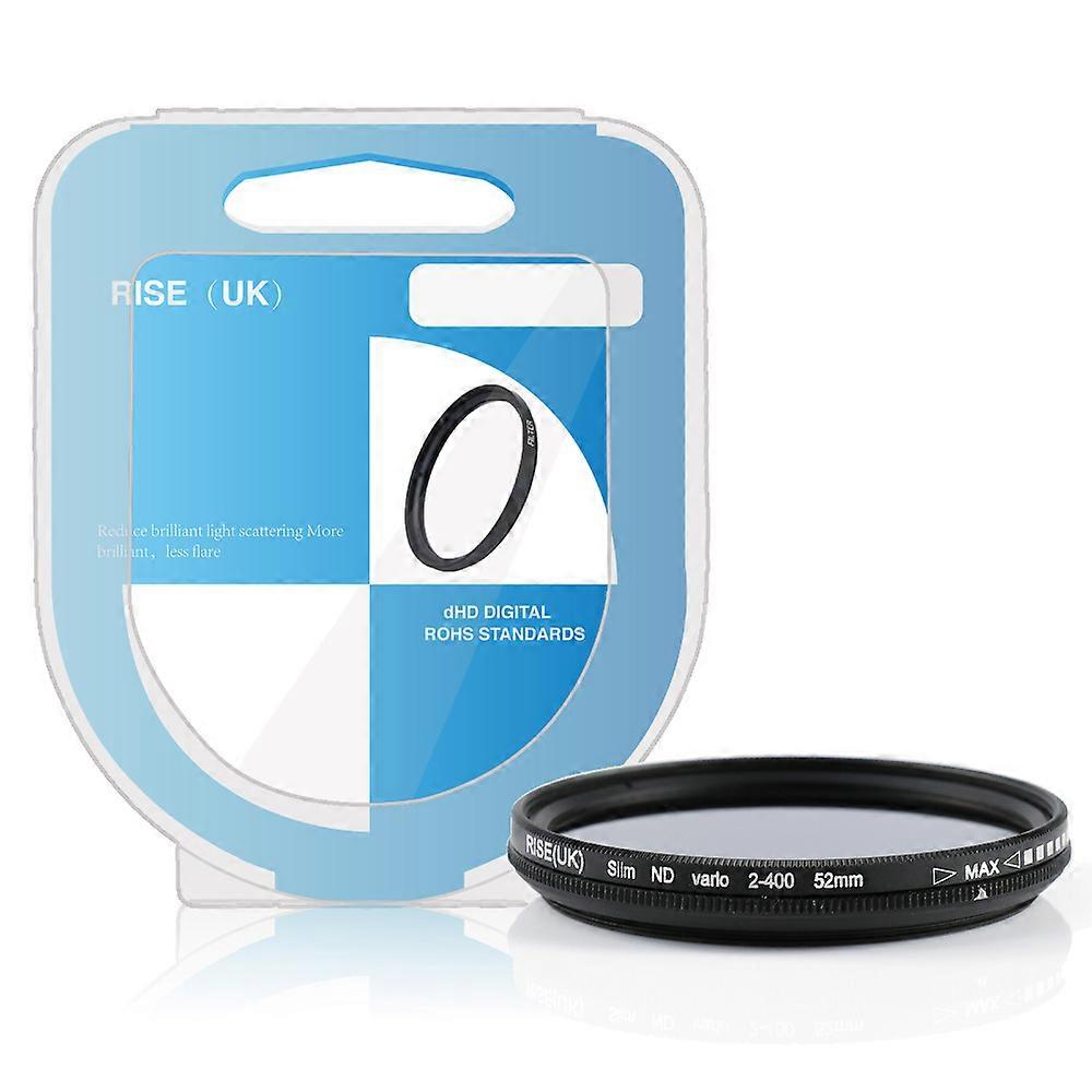 Glass Slim ND2-400 Neutral Density Fader Variable ND filter Adjustable 52mm