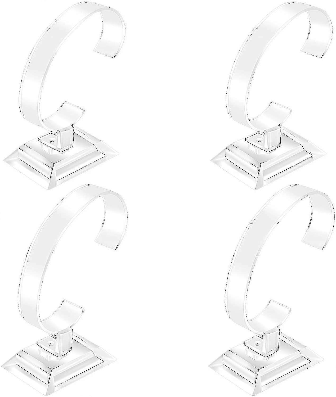 4pcs Montre Présentoir Montre Clair Bracelet Bijouterie Montre Présentoir Holder -Z