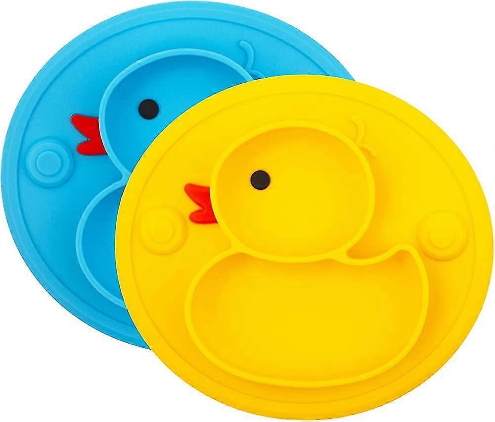 Silicone Baby Placemat. Non-slip Toddler Feeding Plate Kids With Strong Suction