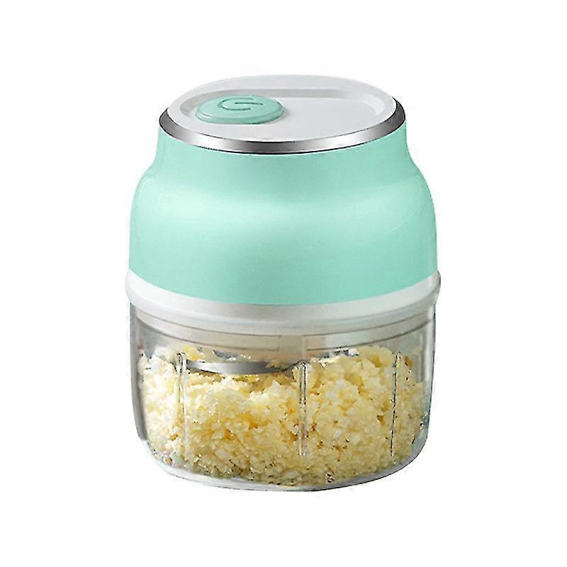 Elektrische Mini Knoblauch Chopper Gemüse Essen Mincer USB Wiederaufladbar für zu Hause (1pcs-grün)