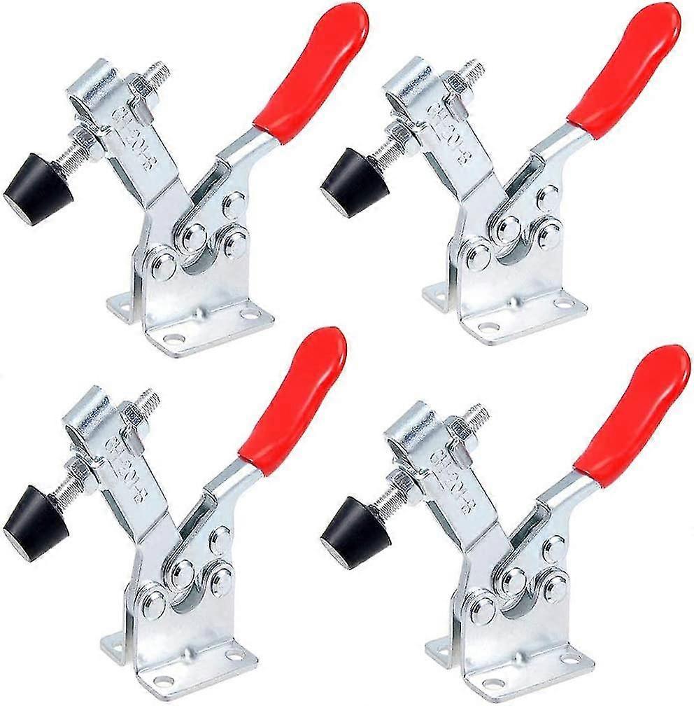 4pcs Toggle Clamp, 201-b Toggle Clamp Horizontal Metal Toggle Clamp Clamp Release Bar, Holding Capacity About 90kg, Non-slip