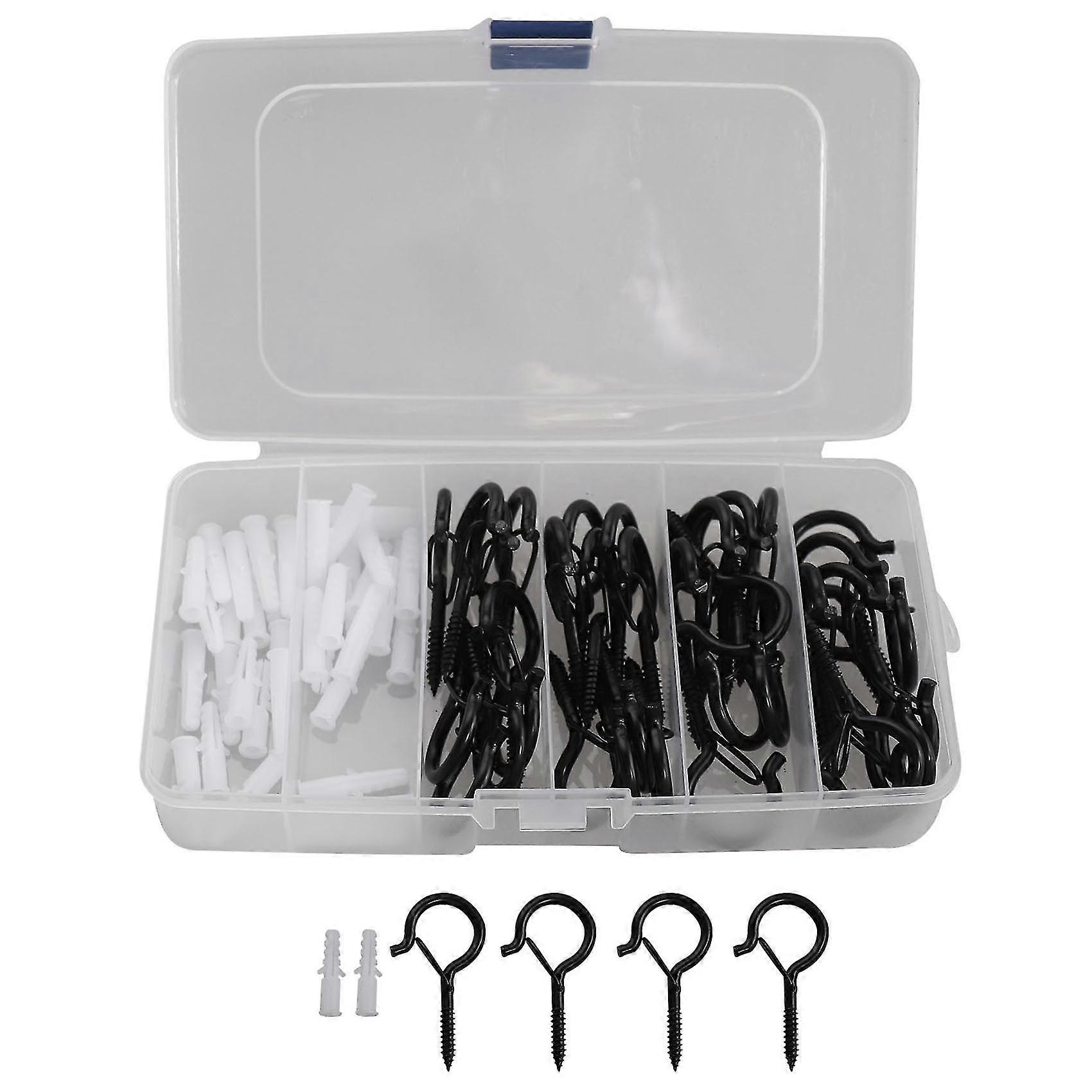 40pack Hooks,wall Mount Ceiling Screw Hook,string Lights Hanger Hooks,easy Release,outdoor Wire And