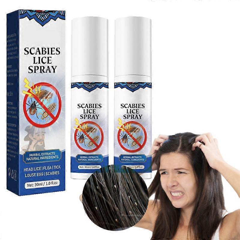 1-3 قطع القمل منع القمل رذاذ إزالة القمل الجرب صد 30 مل القمل قتل الجمال الصحة السائل المضادة للحكة