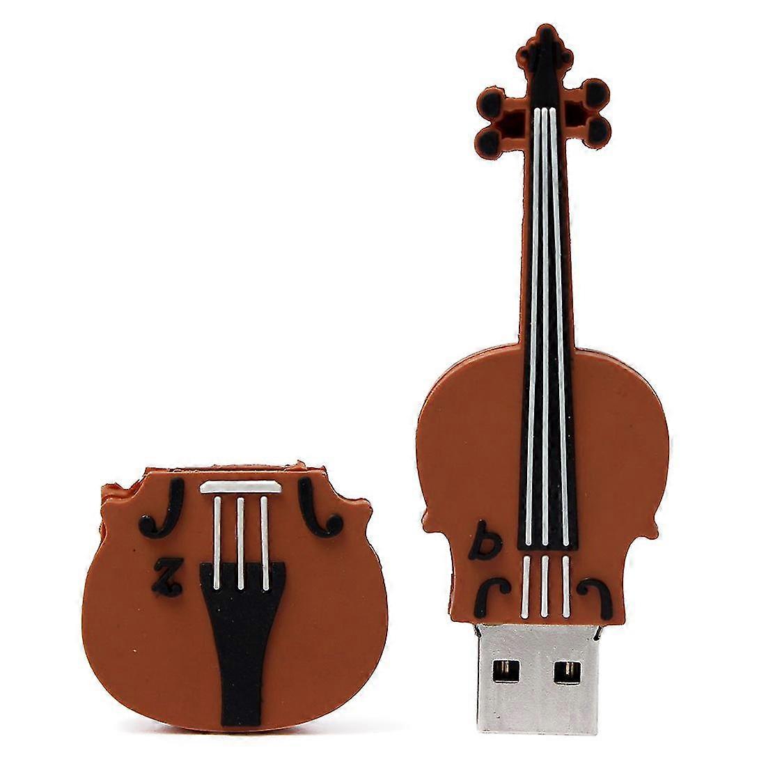 16 Gb Usb 2.0 Key Model Cartoon Violin Flash Drive Memory Stick Plastic
