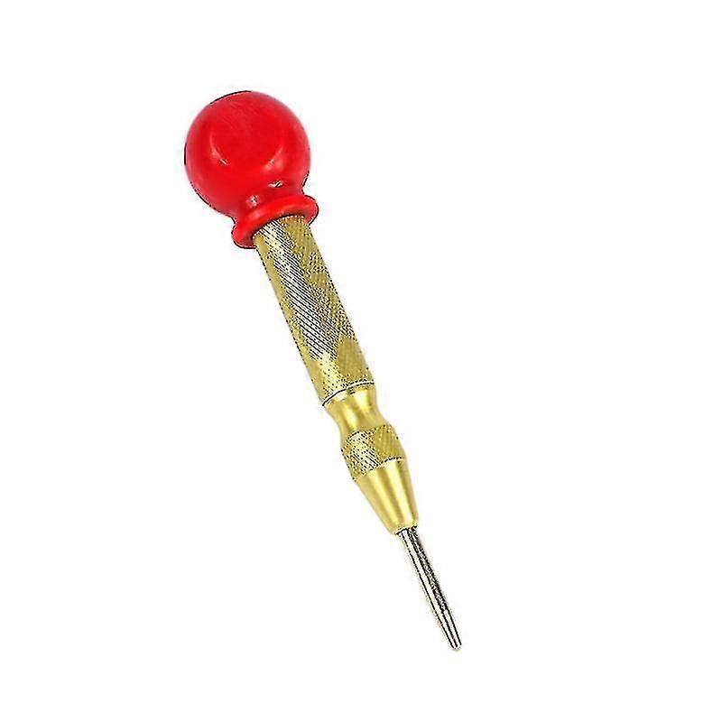 Hss Automatic Spring Loaded Center Punch Tool High Hardness Determine Drilling Position For Steel Wood Plastic (golden)