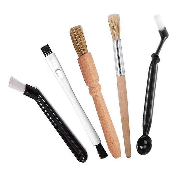 Coffee Brush Set Professional Espresso Brush Kit Include Wooden C