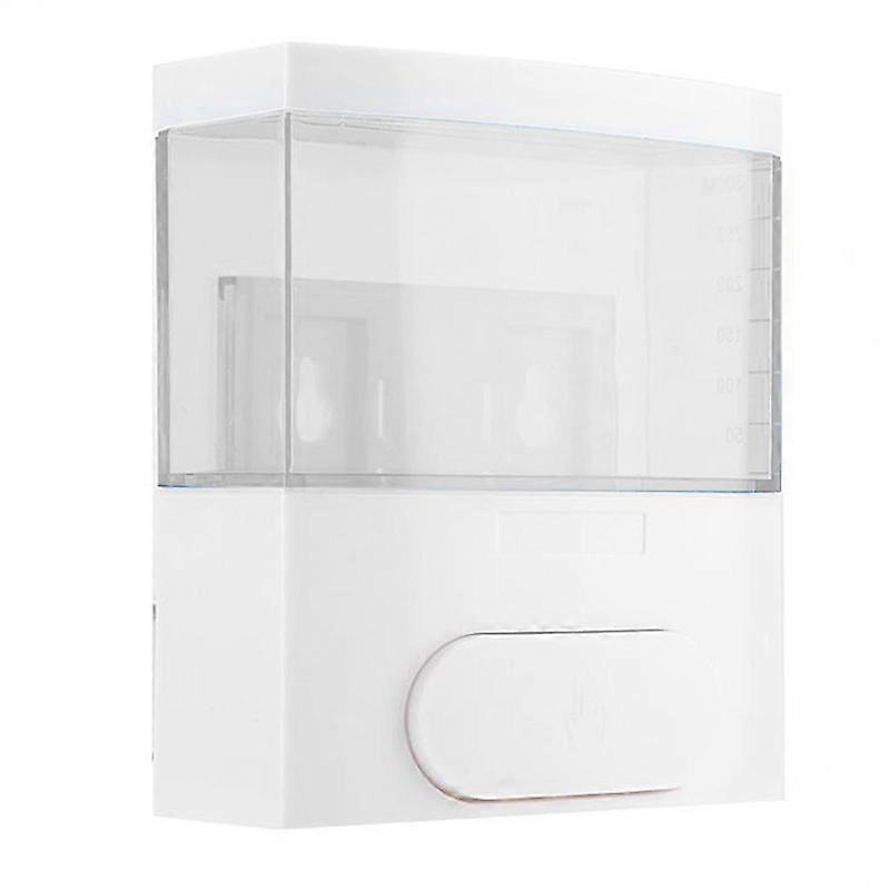 300ml Wall-mounted PP Manual Liquid Soap Dispenser Shampoo Shower Gel Bottle