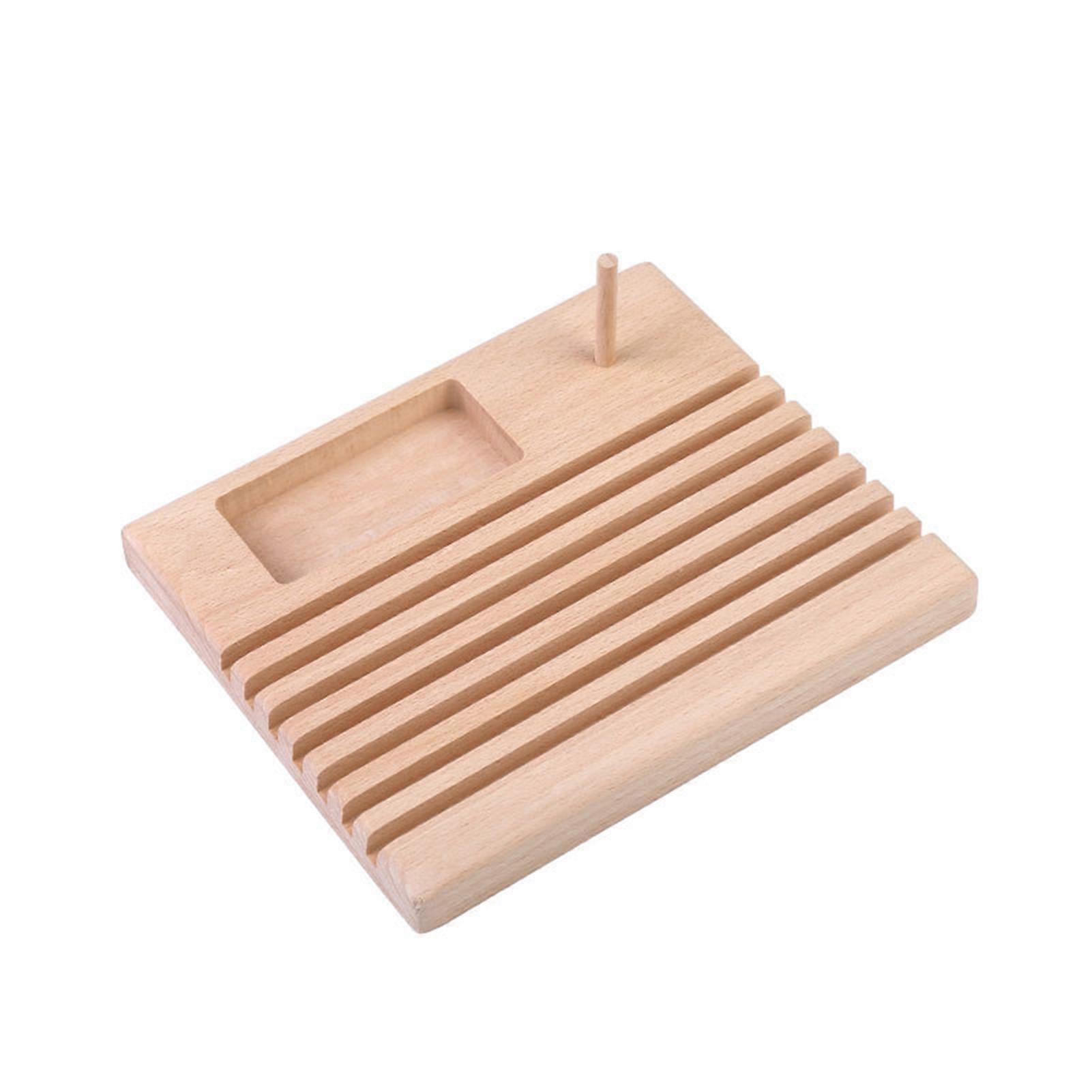 Sewing Ruler Storage Rack Durable Quilting Wooden Ruler Rack Sturdy Quilt Ruler Holder Stand for Sewing Tools KAESI