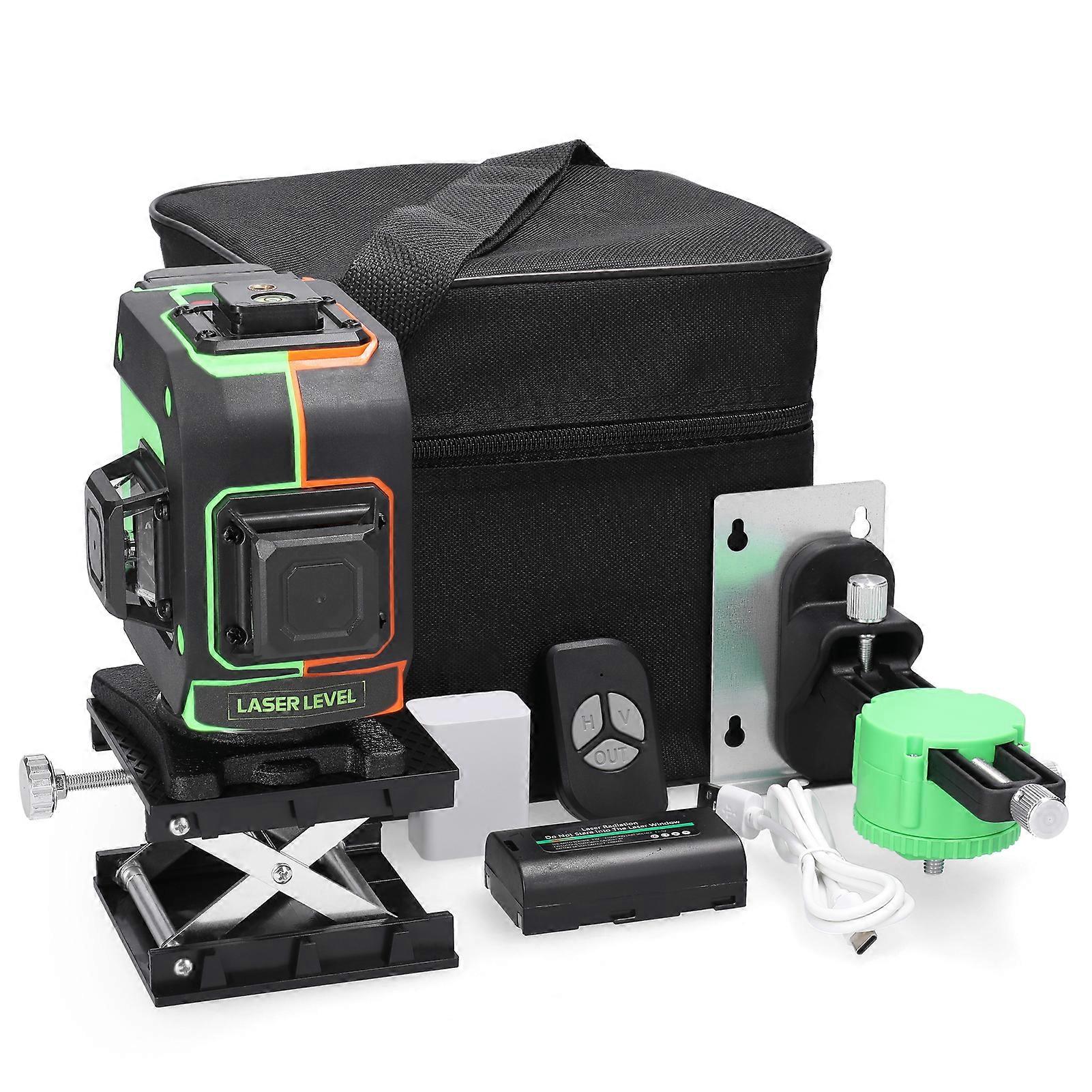 Multifunctional 12 Lines Laser Level 3 Self-leveling Machine Rechargeable Leveling Tool Omnidirectional Ground Wall Sticker