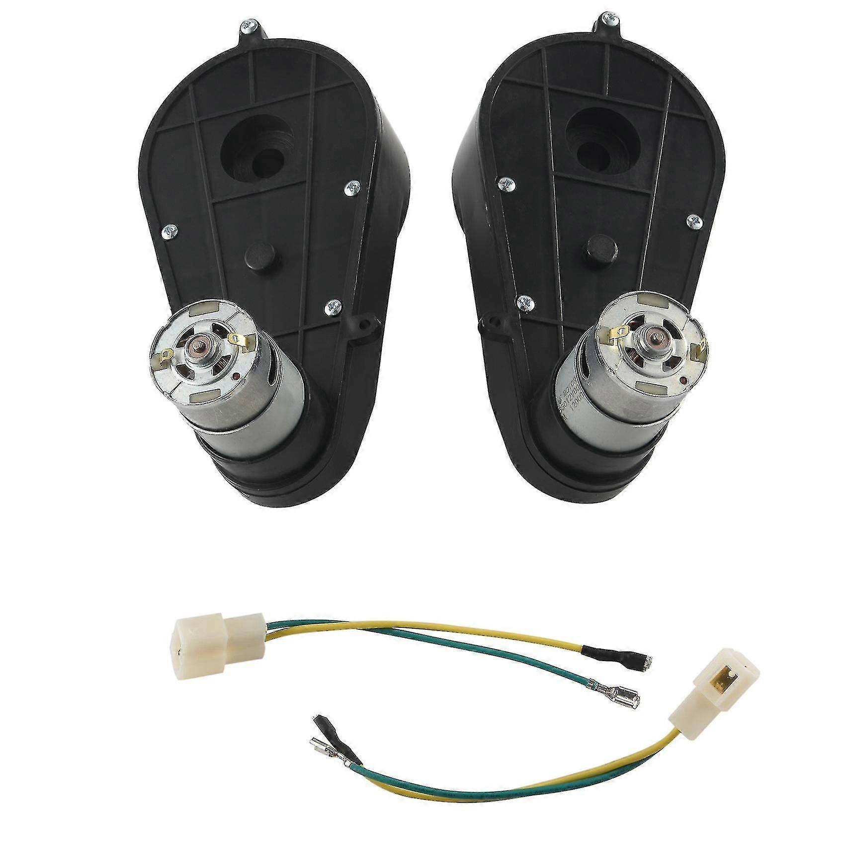 2 pezzi 550 universale bambini riduttore elettrico auto con motore, motore 12vdc con scatola ingranaggi, giro per bambini