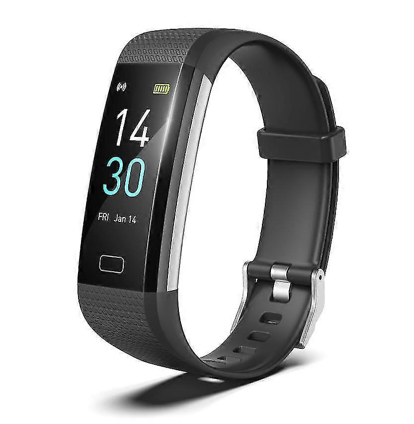 Fitness Activity Tracker con cardiofrequenzimetro Smart Watch per donne uomini bambini, nero
