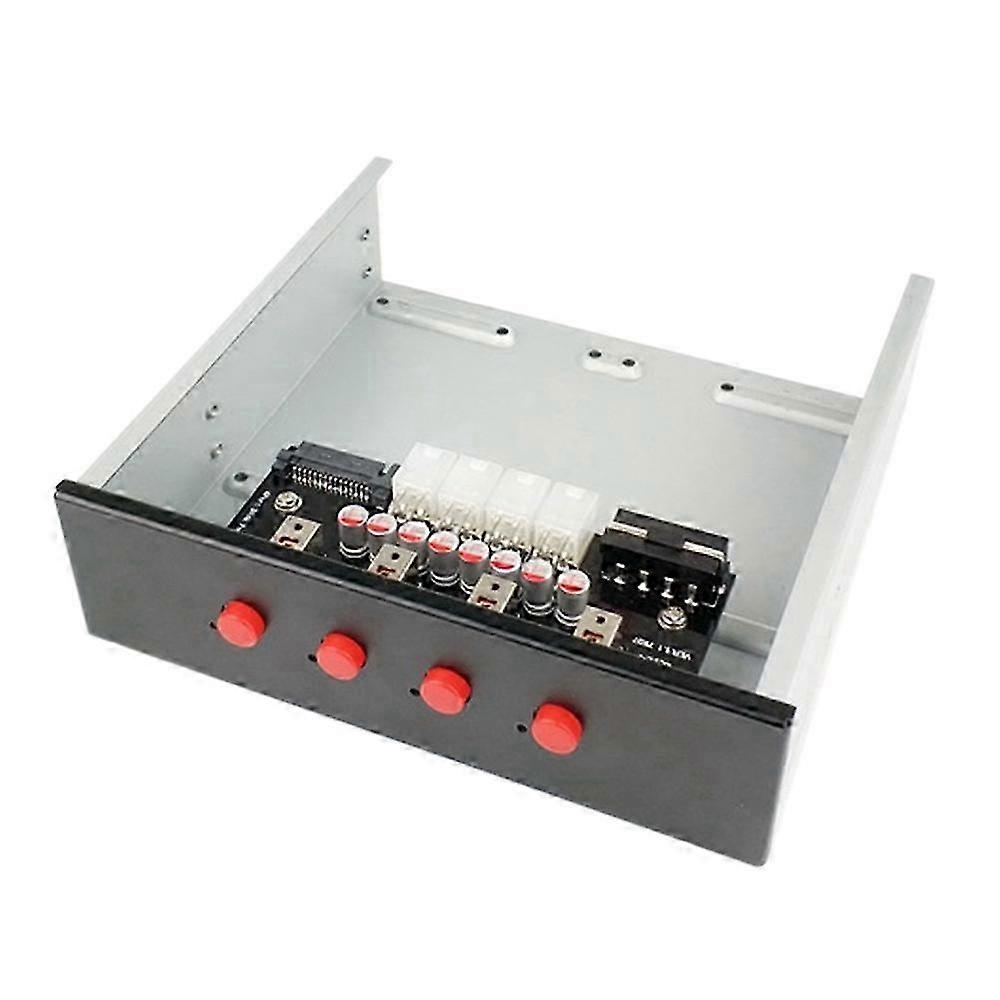 Desktop Computer Front 5.25 Optical Drive Expansion 4 SATA15P Hard Disk Power Control Switch Multi-