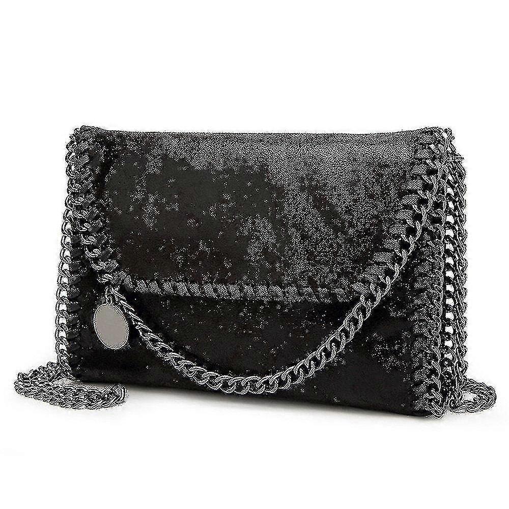 Black Simple Casual Women's Pu Leather Shoulder Bag