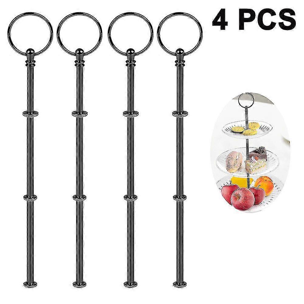 4 Sets 3-tier Cake Stand Hardware - Tiered Tray Hardware - Dessert Serving Tray Stand Handle Fittings For Cake Stands jkw