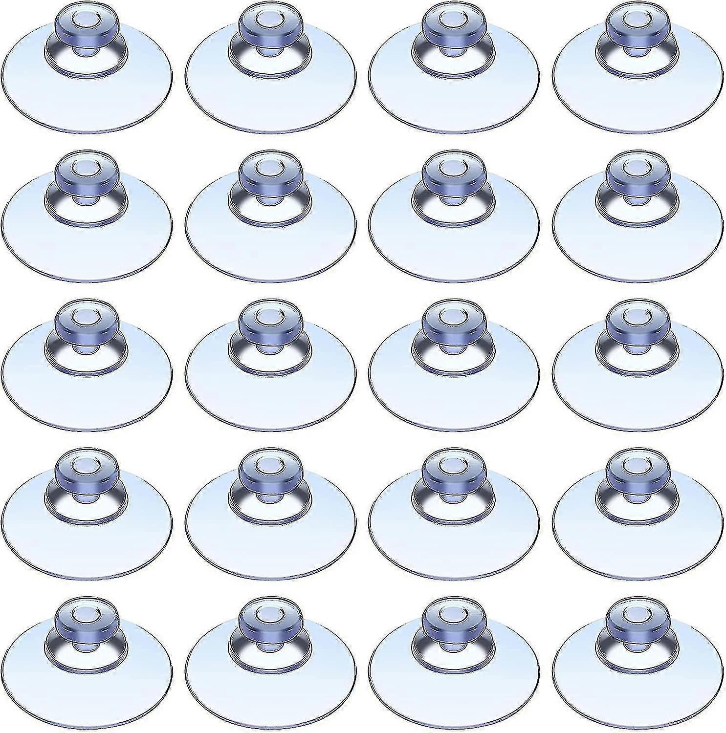 20 Pieces Suction Cups 20 Mm Plastic Sucker Pads Without Hooks