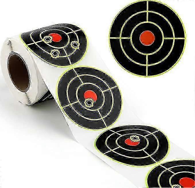 250 Round 76 Mm Sticky Shooting Targets Adhesive Shooting Target Stickers for Indoor/Outdoor Practice