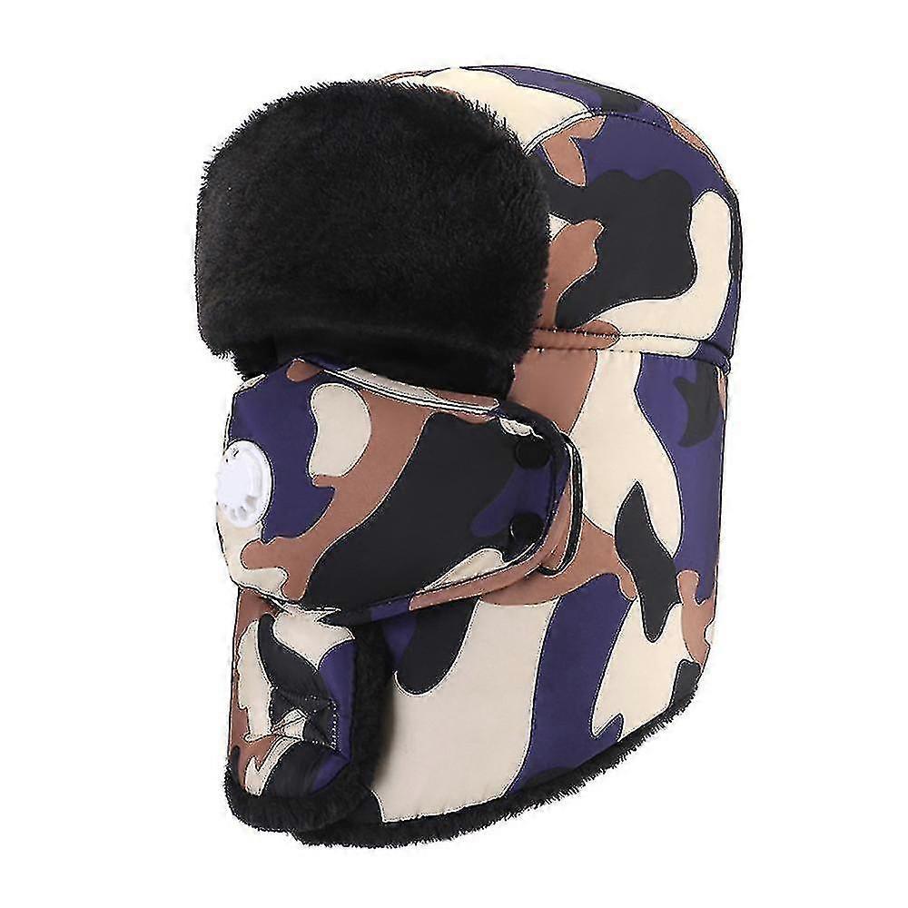 Zimní klobouk Udržujte teplo Unisex Winter Trapper Aviator Trooper Earflap Lyžařská čepice