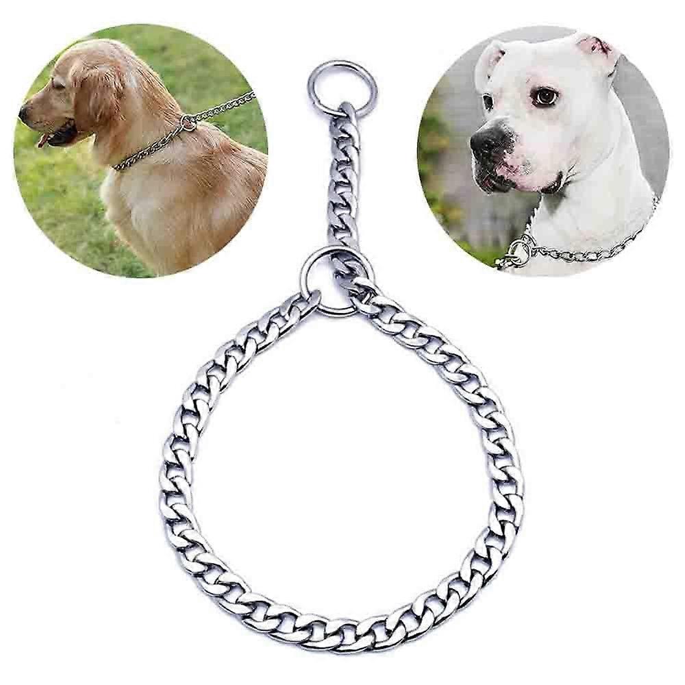 犬の鎖の襟強い金属の犬のチョーカー/鉄の無引っ張りペットの襟の鎖