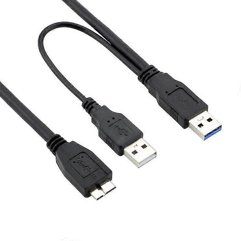 USB 3.0 Stecker zu Micro USB 3 Y Kabel mit extra USB Power Usb3.0 Stecker zu Micro Usb3.0 B Stecker Adapterkabel für HDD-Festplatte