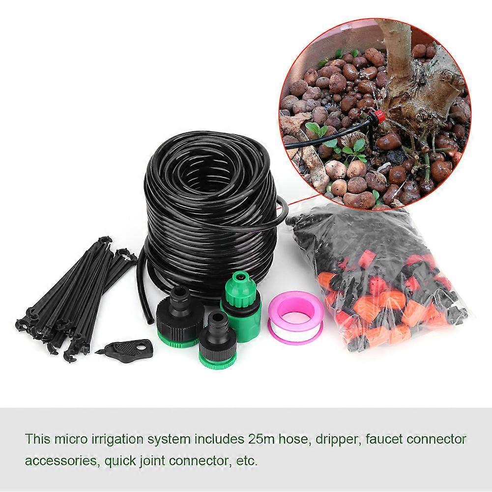 Automatic Watering Hose Kit for Garden Greenhouse Plants, 25M Micro Water Irrigation System