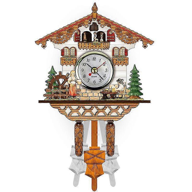 Cuckoo Clock Scandinavian Style Wall Clock Wooden Alarm Clock