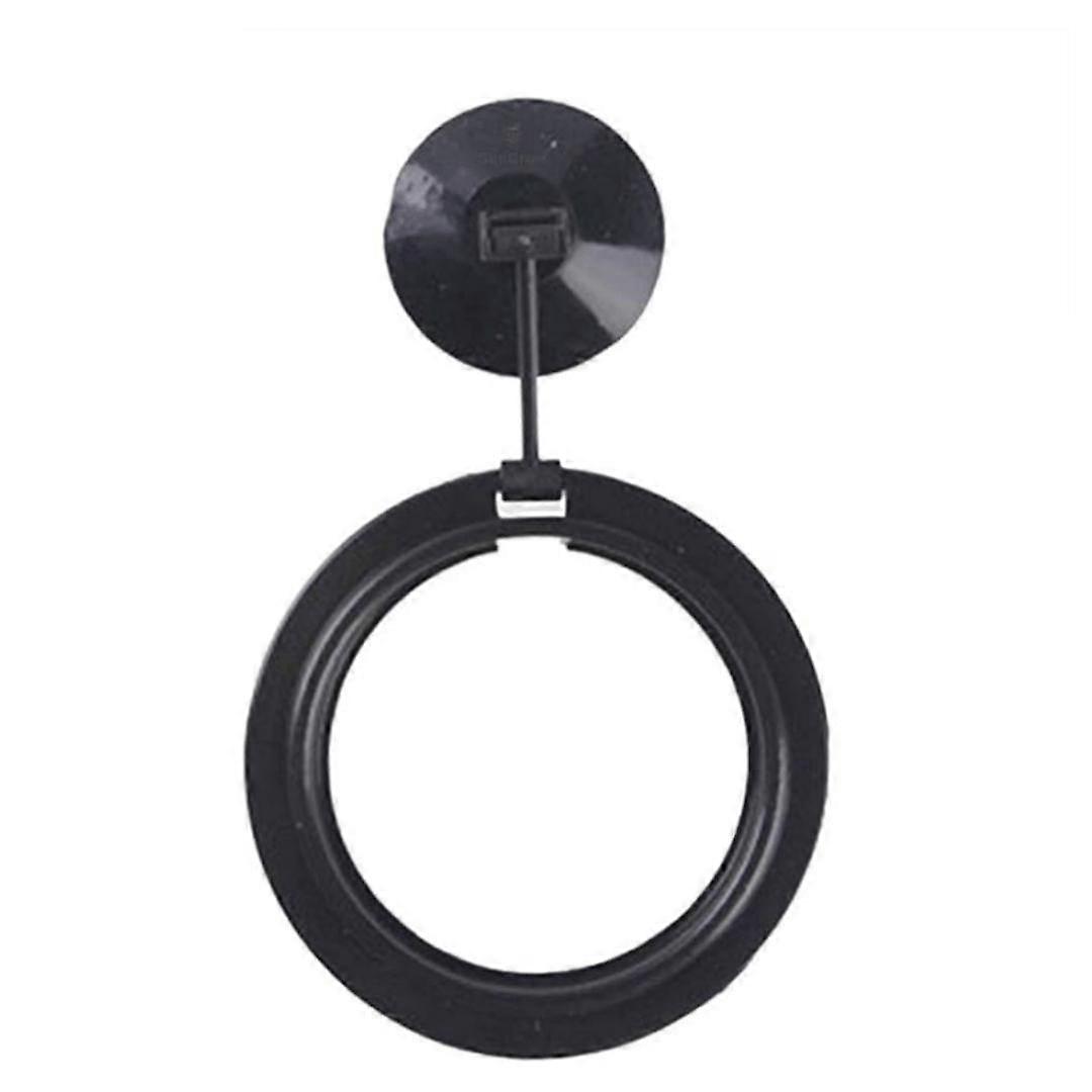 1pc Black Fish Food Feeding Ring Fish Tank Floating Station Food Tray Square Round Feeder