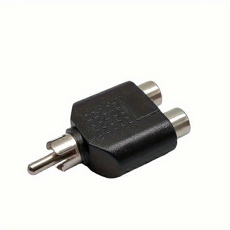 1pc High-Quality Colorful RCA Terminal Connect Plug - Connect 2 Devices with 1 Male to 2 Female RCA Connector for Superior Audio and Video Quality