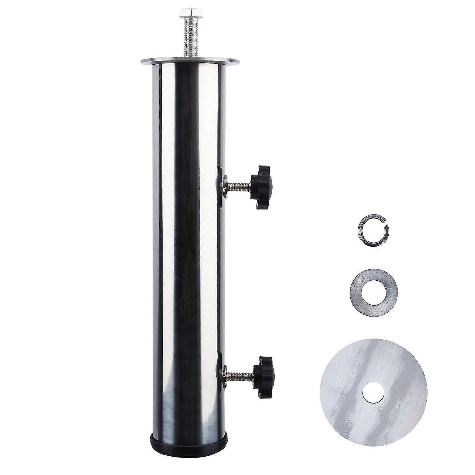 7stk paraplystangmontering stativrør sæt parasol baseholder rustfrit stål