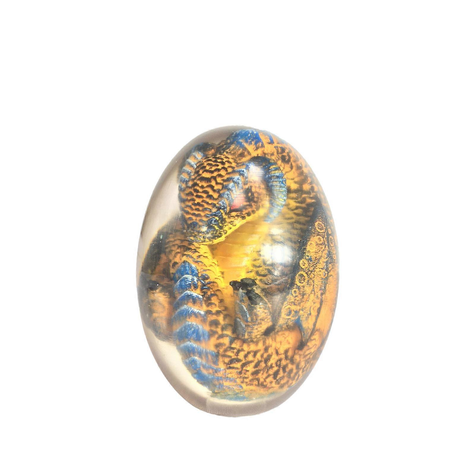 Dinosaur egg Lava Dragon Egg Dinosaur Crystal Resin Statue Souvenir Collection With Lava Base