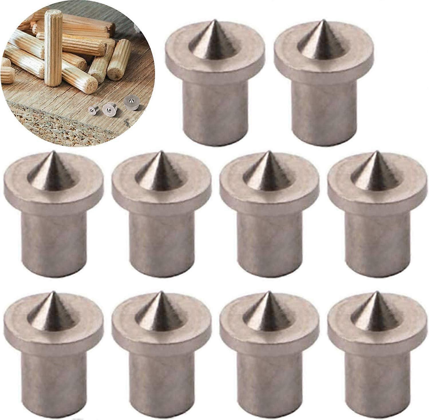 10 mm (10 Pcs), Wood Alignment Dowel Centering Tool Tips Drilling Center Marker