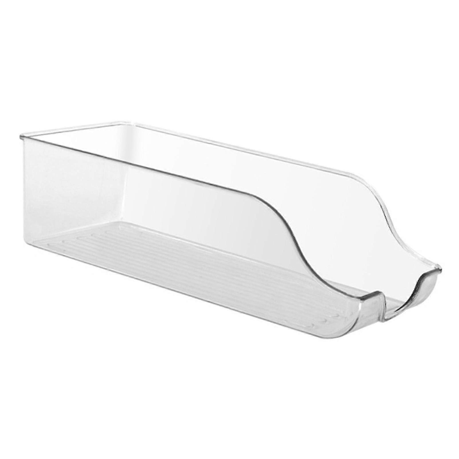 Clear Plastic Refrigerator Organizer Bin with Double Ear Handles