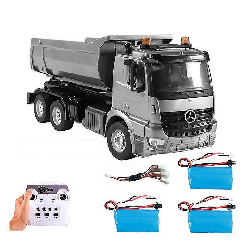 16CH Alloy Radio Controlled Dump RC Truck 30KG Load-bearing APP Control Programming Simulation Sound Headlight RC Car Toys