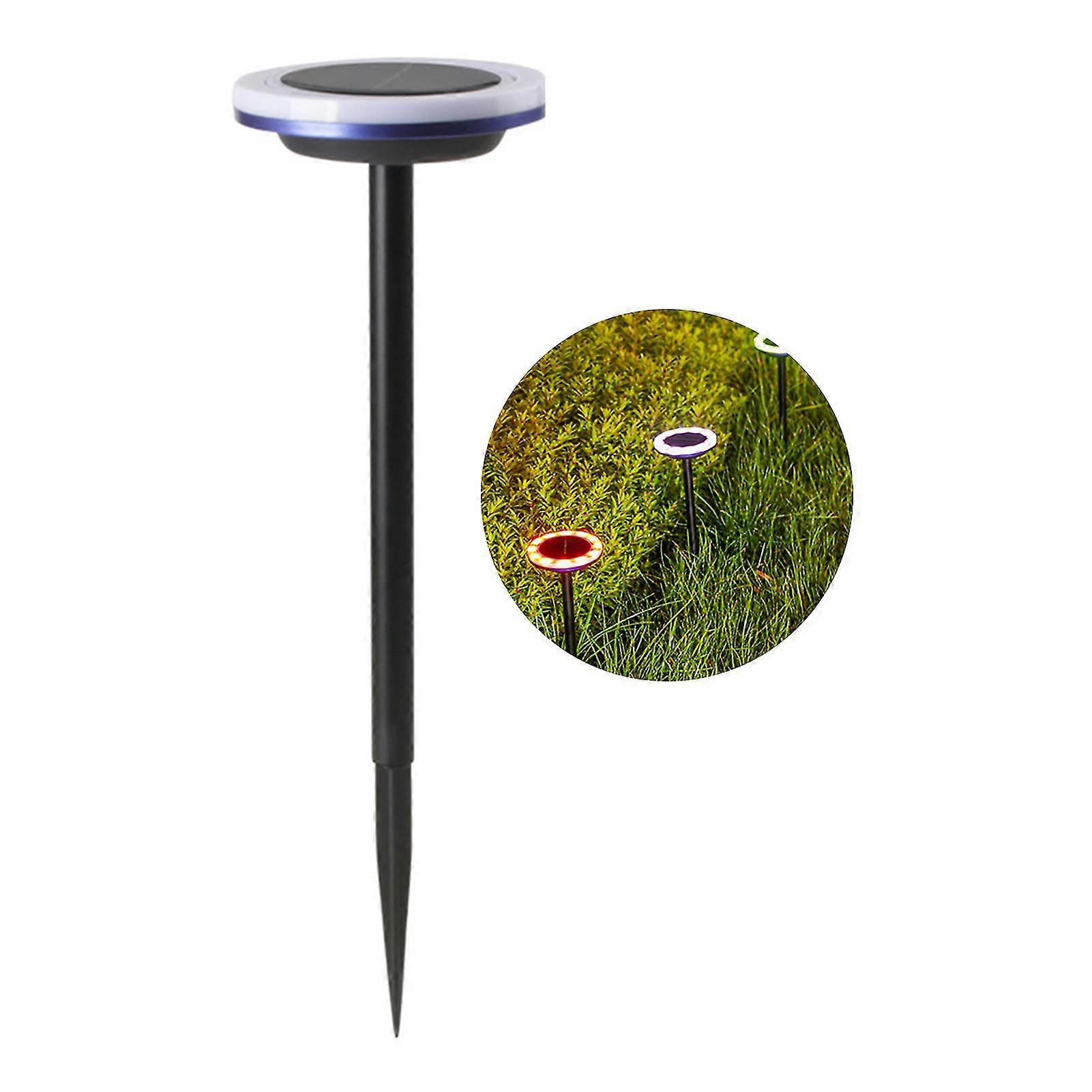 12 Led Solar Powered Rotating Ground Light Automatic Lighting Night Lamp For Garden Patios Parks