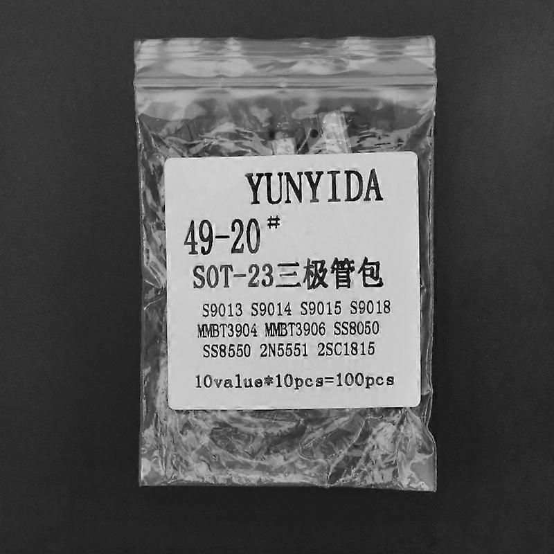 100pcs SOT-23 SMD Transistor Sample Kit Package 10 Kinds Triode