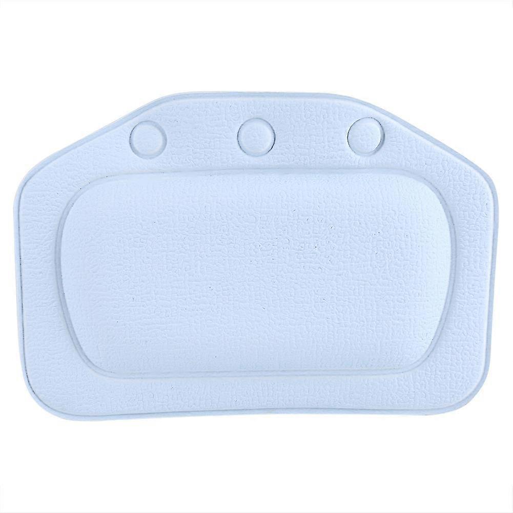 Spa Bath Pillow Soft Foam Headrest Cushion for Tub - Comfortable Neck and Back Support in Blue