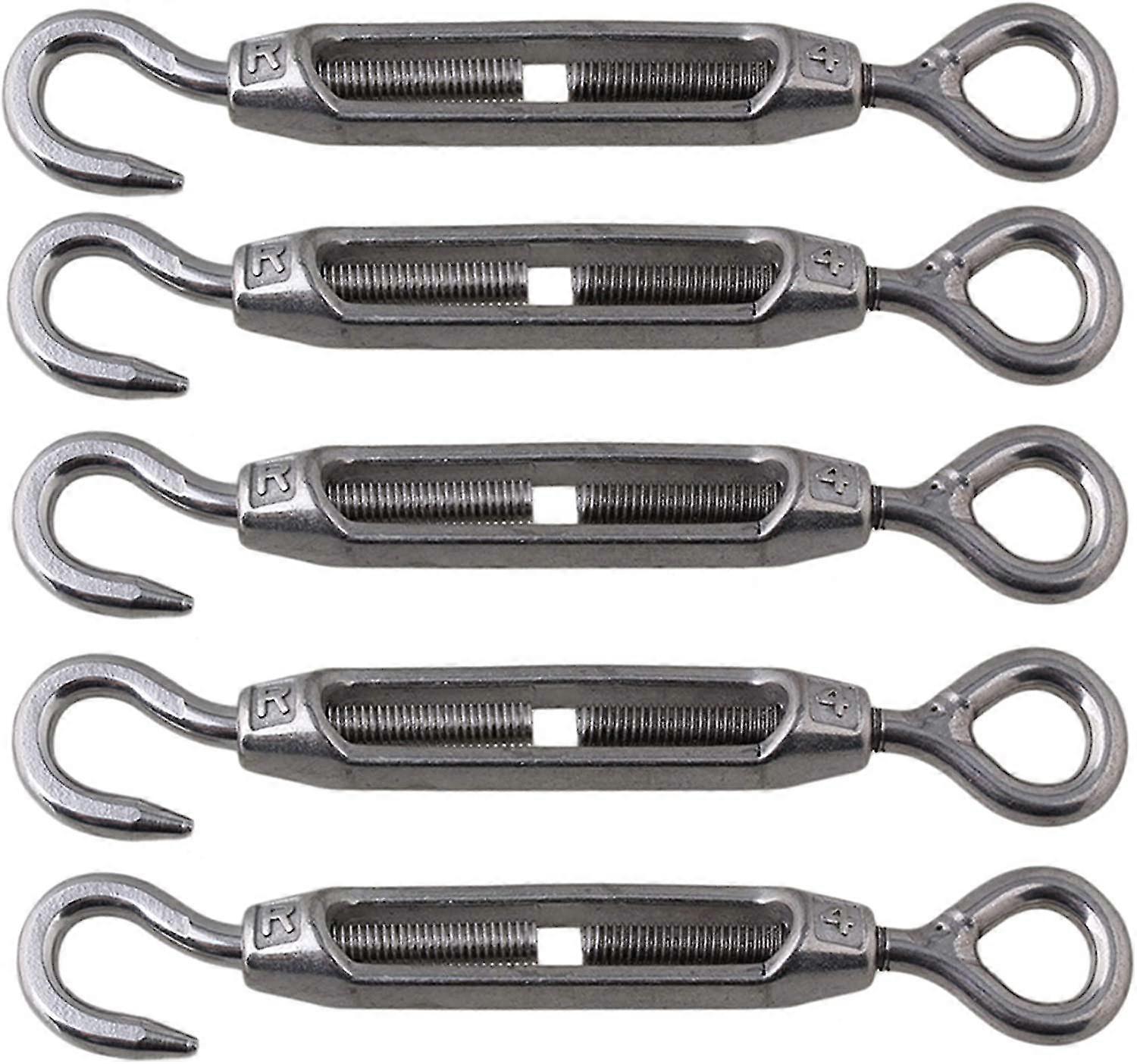 M4 5 συσκευασία 304 γάντζος ανοξείδωτου και turnbuckle στροβίλων ματιών