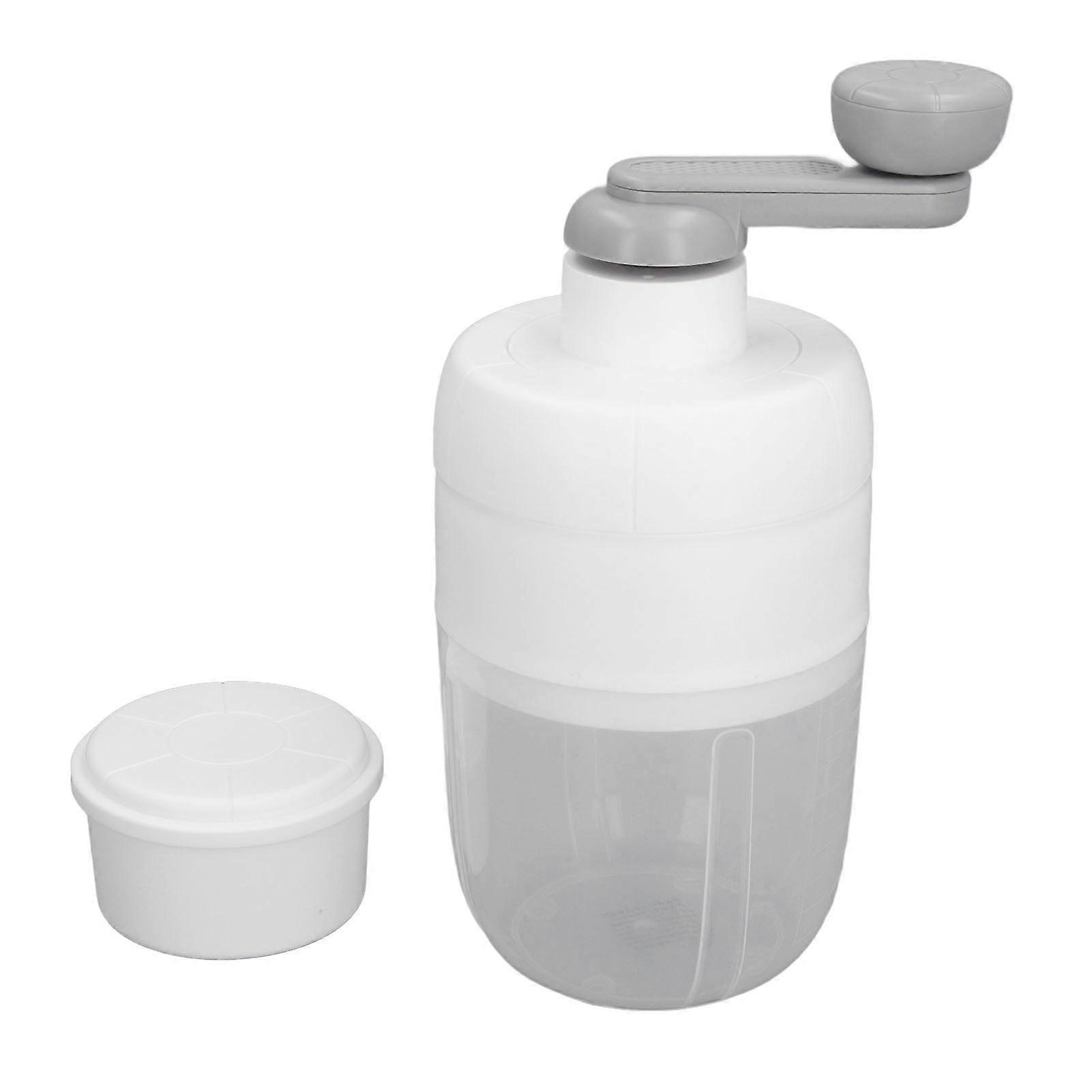 Portable Ice Crusher 1L ABS PP Manual Shaved Ice Maker Snow Cone Machine for Home Outdoor Camping Use