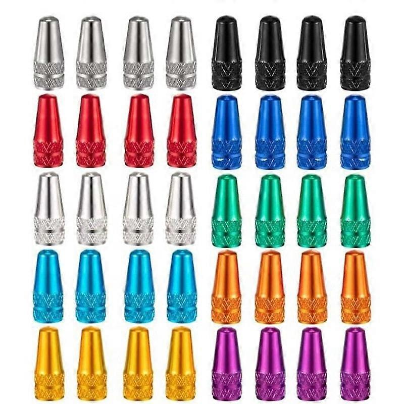 10Pcs Bicycle Valve Caps Presta Small French Style Aluminum Alloy Portative Durable Valve Caps Presta for Bikes Bicycle-Motor Vehicle Wheel Parts