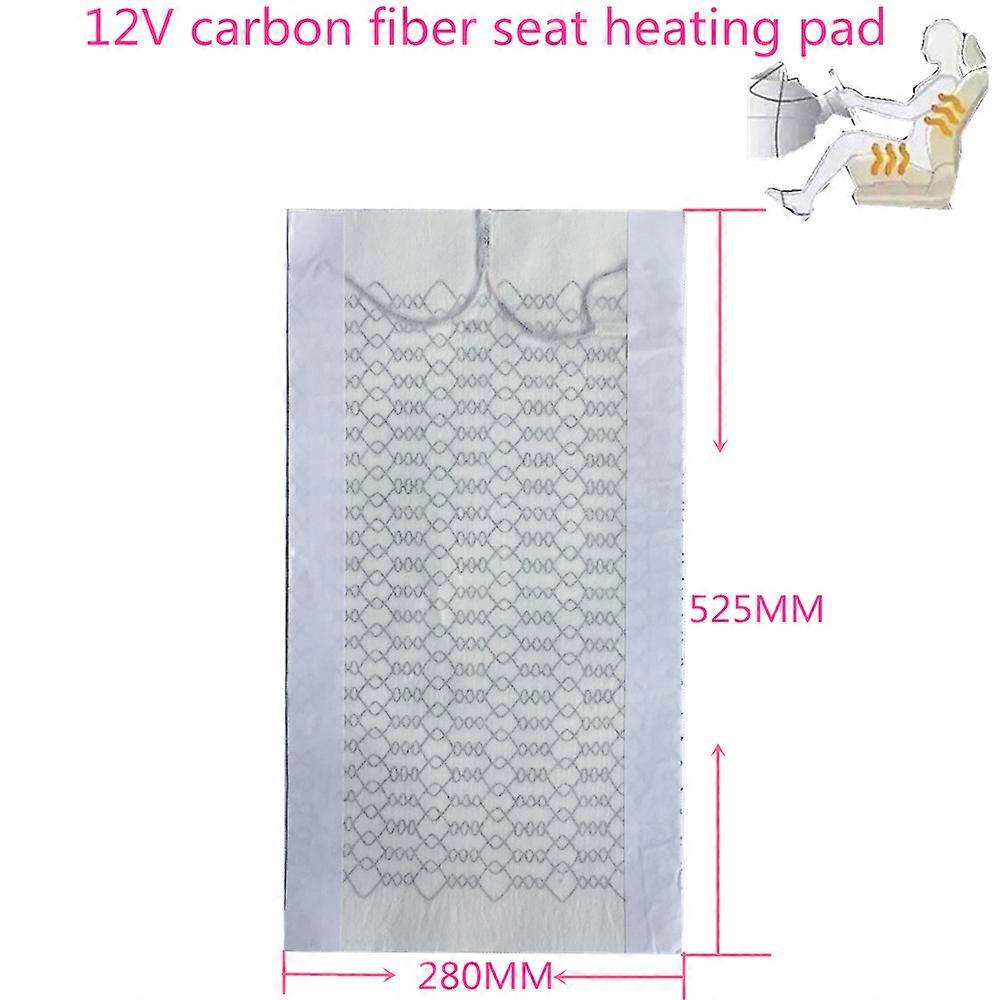 Carbon Fiber Car Seat Heater Heating Pads Winter Warmer Heated Car Vehicle SUV Seat Cushion Cover It applies to any vehicle 12V