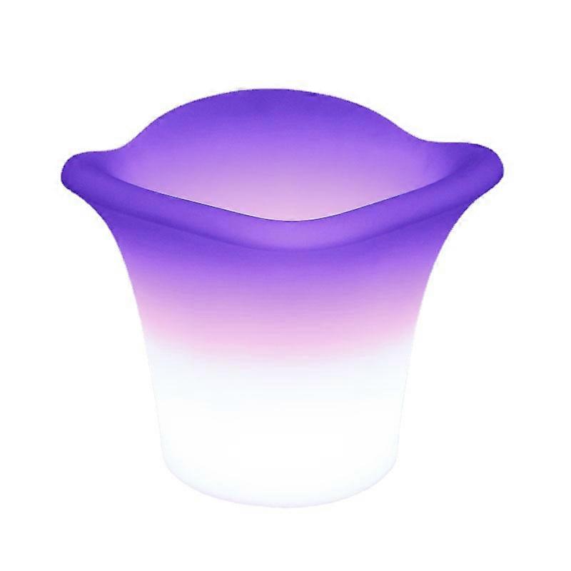 דלי קרח זוהר LED מסעדה חיצונית בר KTV עמיד למים יין אדום נטען בירה שמפניה דלי יין קרח פלסטיק