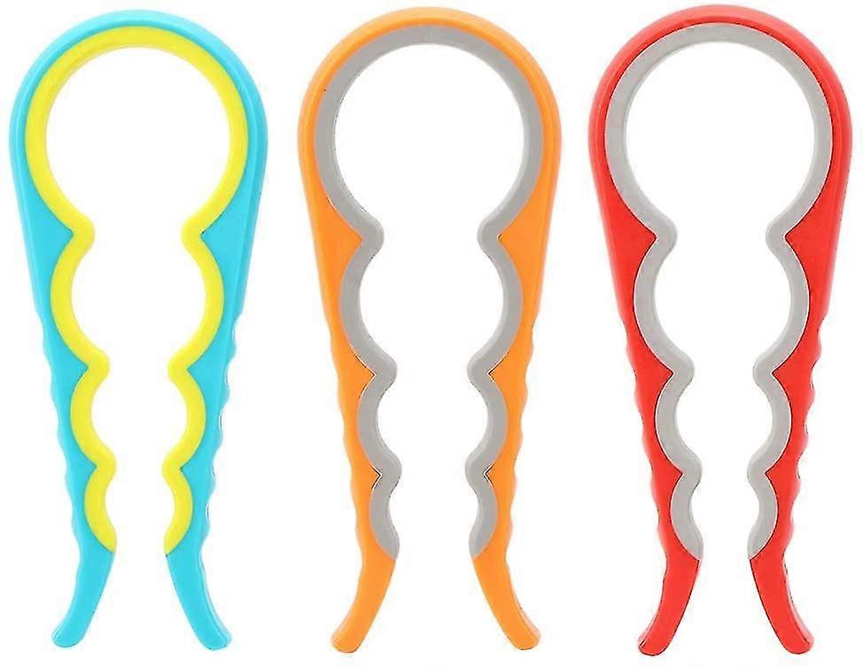 4-in-1jar Grip Opener Manual Can Opener, Easy Twist Lid Gripper- Pack Of 3