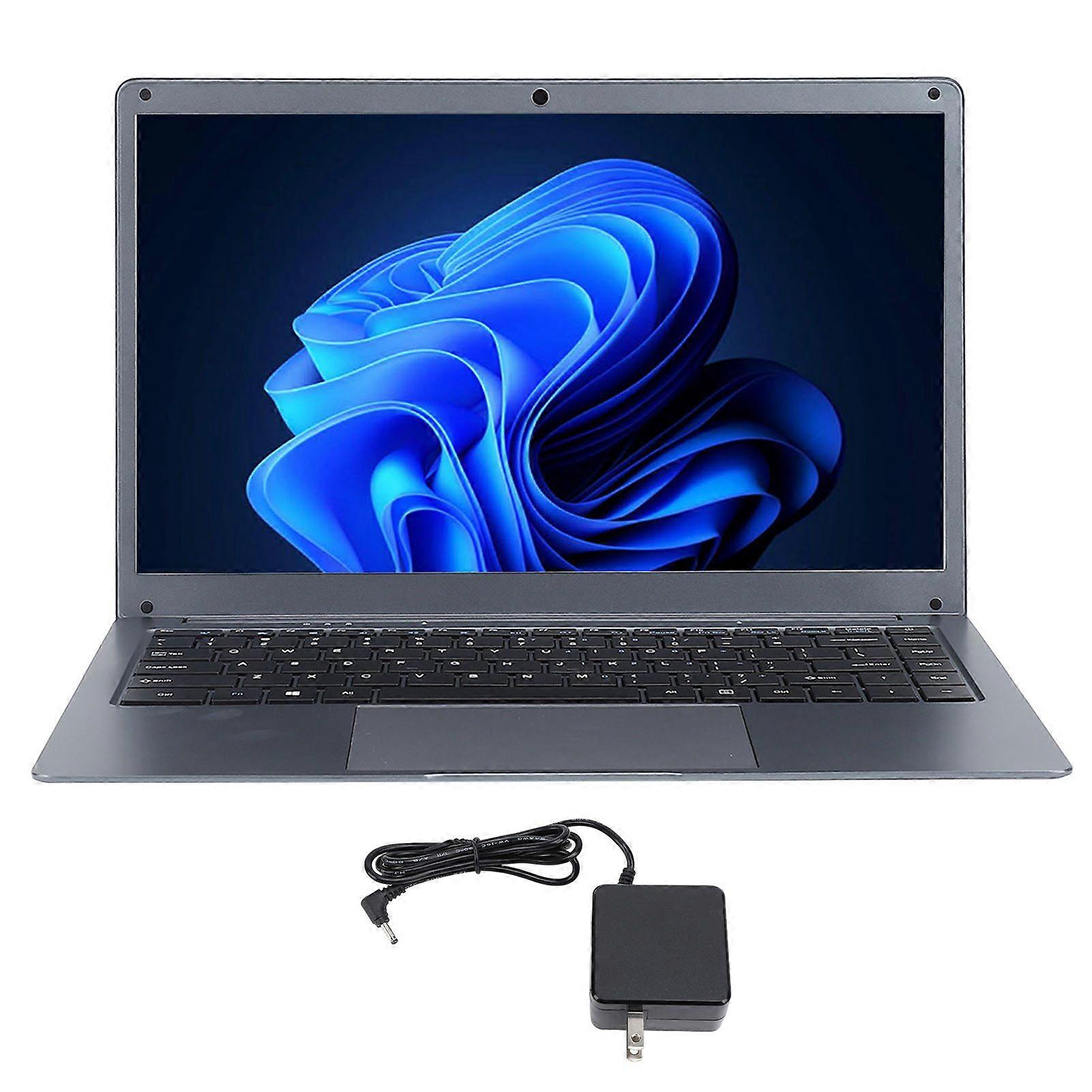 14.1 Inch Laptop for Celeron N3350 CPU DDR3 6GB SSD 1TB LCD Anti Blue Light Ultra Slim Lightweight Laptop Computer for Win 10 Pro US Plug