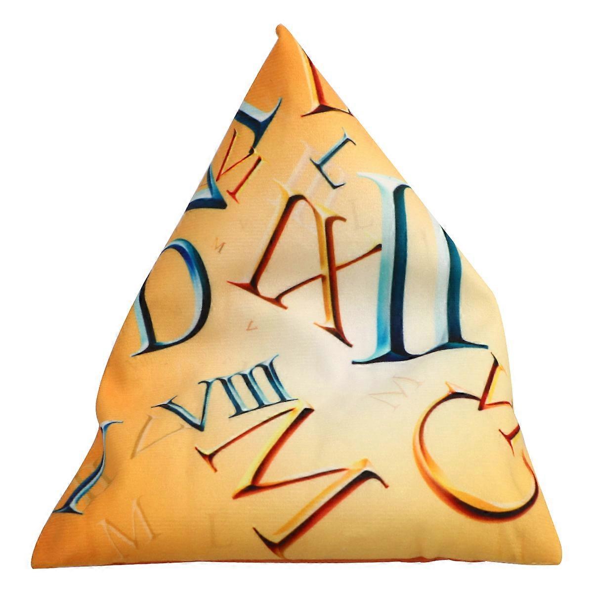 Phone Multi-angle Triangular Support Pillow Pillow Reading Stand for Home Dorm Daily Use (Yellow)